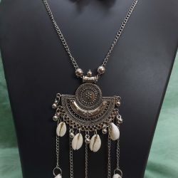 Black Tone Kori Necklace Set