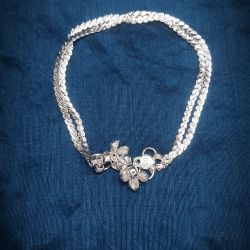 Silver Plated Anklet pair