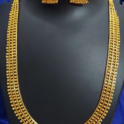 Gold Polish Necklace Set with 6 months Warranty