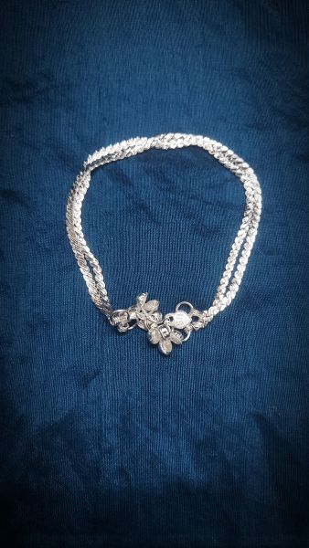 Silver Plated Anklet pair