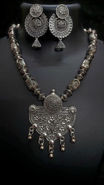 Sulver Oxidized Necklace set