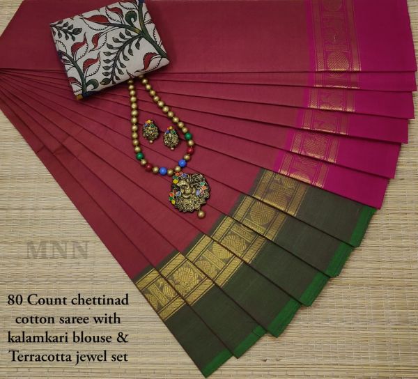 PURE CHETTINADU COTTON SAREES 