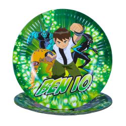 THEME HOUSE PARTY PLATE - BEN10  (Pack of: 8)