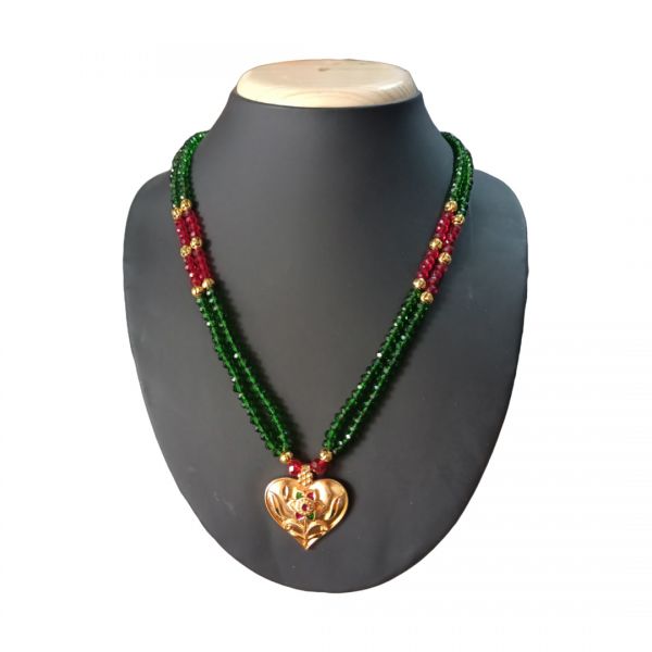 Jaipuri Crystle Beads Necklace 