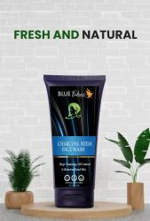 Blue Botanic Charcoal Neem Facewash Deep Cleansing, Oil control & Removes Dead Skin Pack of 100ml 
