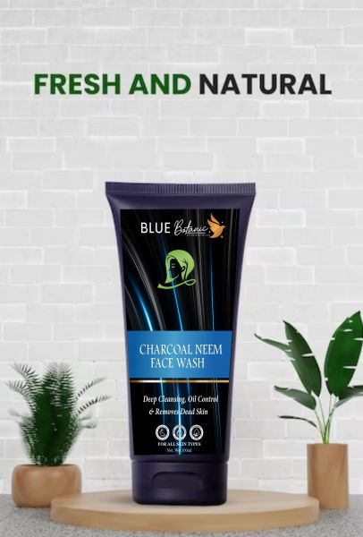 Blue Botanic Charcoal Neem Facewash Deep Cleansing, Oil control & Removes Dead Skin Pack of 100ml 