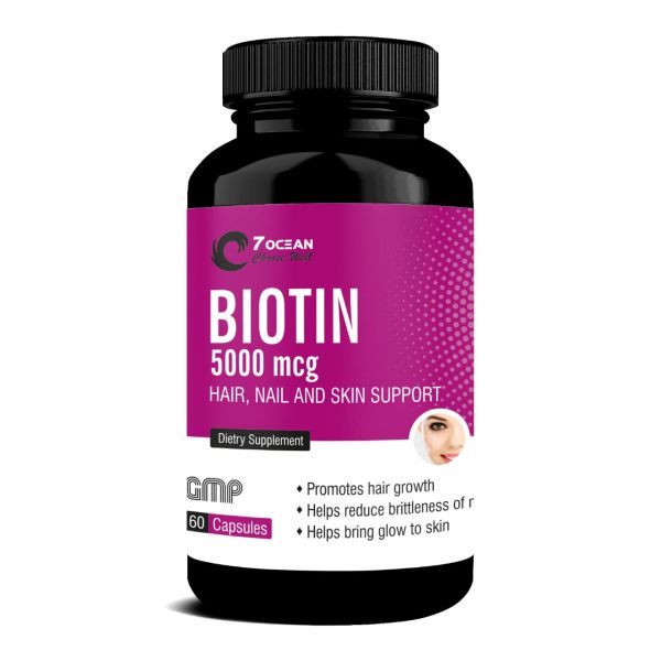 Biotin (5000mcg) (Hair Nail & Skin Support) (60 Capsules)