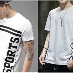 Fashion Globe Best Selling Printed Half Sleeves T Shirt for Man OXO