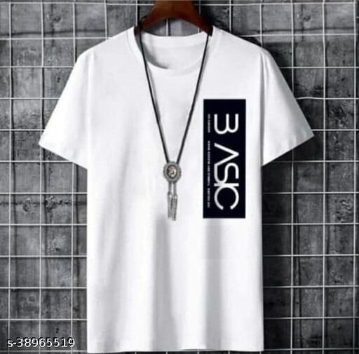 Fashion Globe Best Selling Printed Half Sleeves T Shirt for Man White 3 Asic