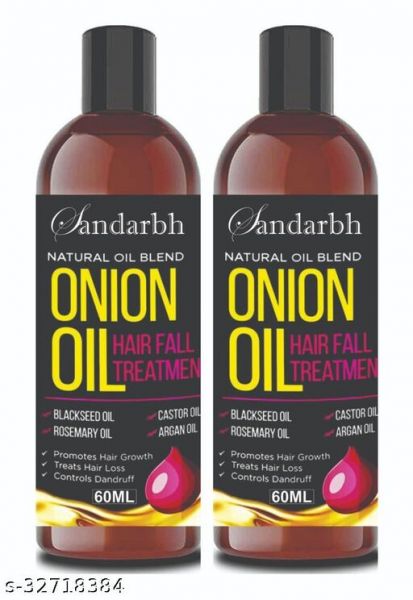 Sandarbh Onion Oil for Hair Regrowth & Hair Fall Control Hair Oil (Multipack : 2)