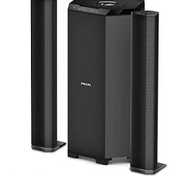 Philips Audio Mms8085B/94 2.1 Channel 80W Usb Multimedia Speaker System With Convertible Soundbar And Multi-Connectivity Option (Black)