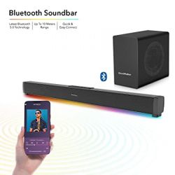 Cloud Walker Soundbar with Subwoofer & LED Lights