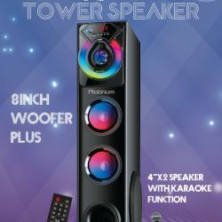 HIGH BASS BLUETOOTH TOWER SPEAKER - USB - FM - AUX IN 