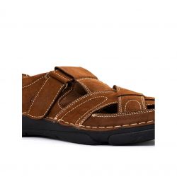 British Walkers Brown Leather Peshawari Sandal for Men