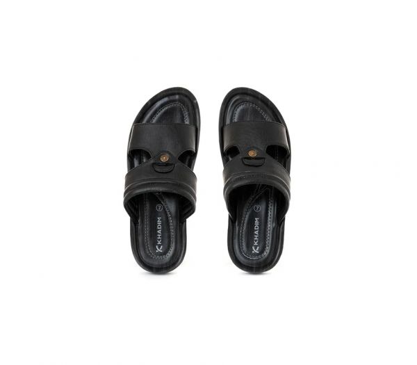 Khadim Black Mule Sandal for Men