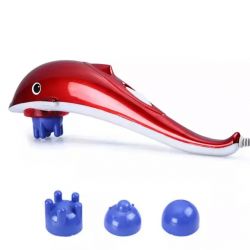 Dolphin massage stick whole body muscles shiatsu hand-held electric massager vibration massage hammer smart mini instrument