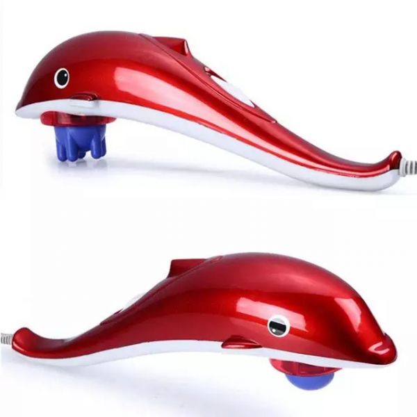 Dolphin massage stick whole body muscles shiatsu hand-held electric massager vibration massage hammer smart mini instrument