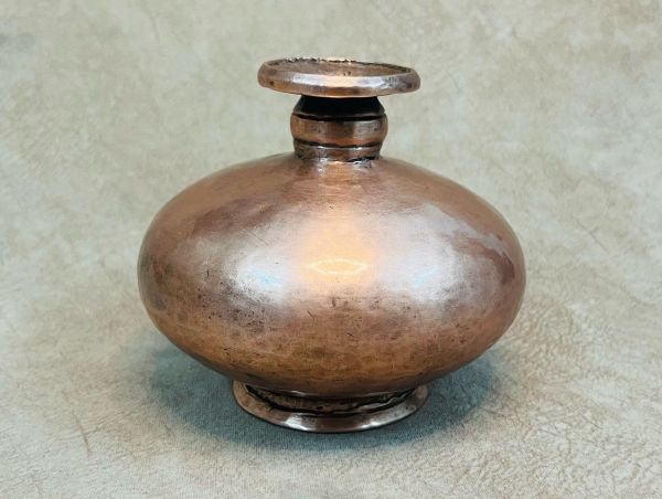 Copper flowerpot 