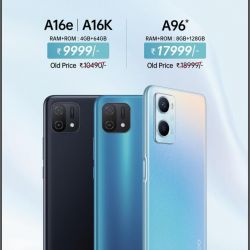 Oppo a16e mobile phone 