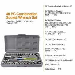 40 pcs stainless steel wrench tool set 