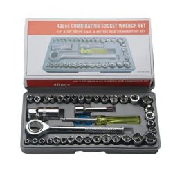 40 pcs stainless steel wrench tool set 
