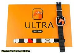 7 in 1 ultra smart watch with 7 straps and wireless charging Bluetooth 