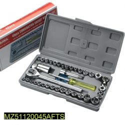 40 pcs stainless steel wrench tool set 