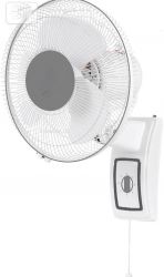 Gatik Neo 400mm Wall Mounted Fan | High-Performance, Wall Fan for Kitchen & Home, Smooth Oscillation, 100% Copper Motor | 3-Speed Control, 2-Year Warranty | (Pack of 1, White Blue)