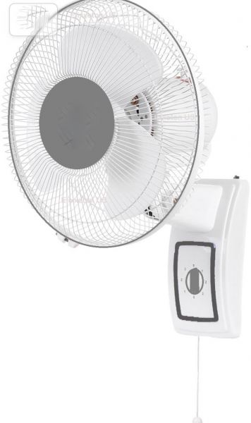 Gatik Neo 400mm Wall Mounted Fan | High-Performance, Wall Fan for Kitchen & Home, Smooth Oscillation, 100% Copper Motor | 3-Speed Control, 2-Year Warranty | (Pack of 1, White Blue)