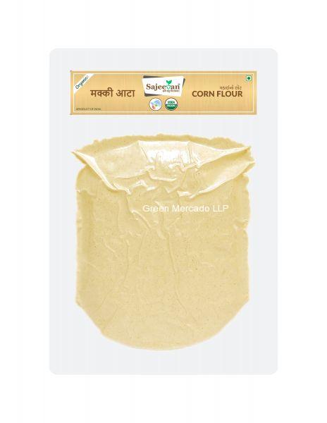 ઓર્ગનિક મકાઈ નો લોટ (Corn Flour) - 1 kg  (SAJEEVAN)