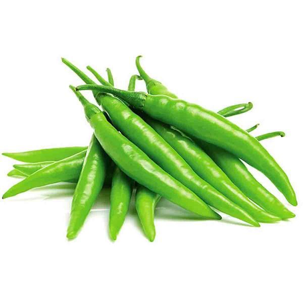Green Chillies  (લાંબા મરચાં) marcha-250 gm