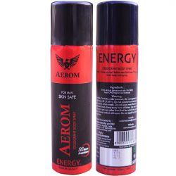 Aerom Energy Deodorant Body Spray For Men, 150 ml (Pack of 1)