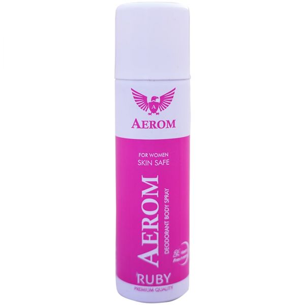 Aerom Ruby and Pearl Deodorant Body Spray For Men and Women, 300 ml (P