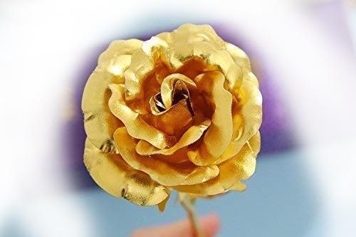 24K Artificial Golden Rose with Gift Box (10 inches)