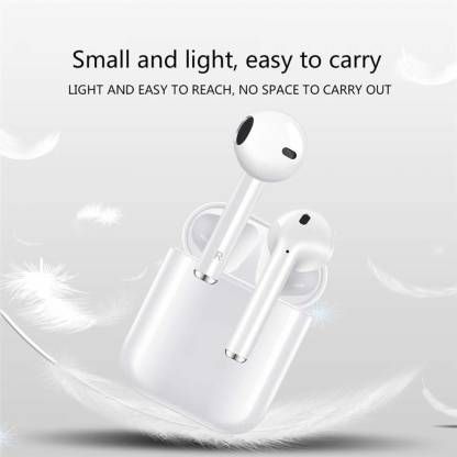 TWS i12 Bluetooth with Portable Charging Case Bluetooth Headset  (White, True Wireless)