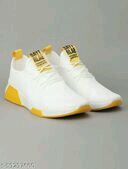 RapidBox Men Stylish Sporty White Sneakers