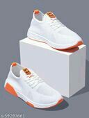 Rapidbox Men White - Orange Sneakers 