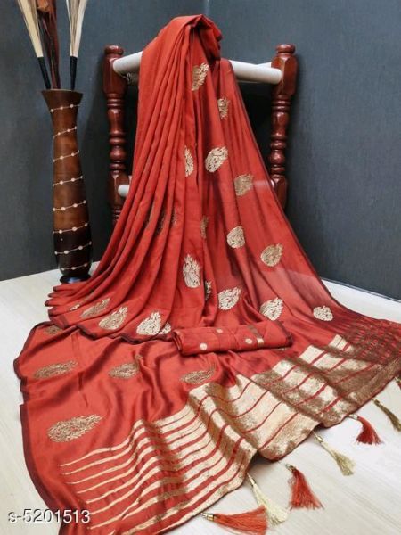 Embroided silk saree ( best quality will be delivered )