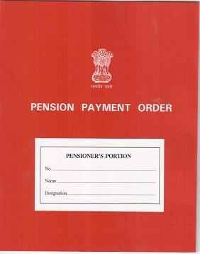 Pension Payment Order Book [Red]  Pack of 5 pc for Central Government Office. Price for one pack of 5 pc with 18% GST and Free Shipping