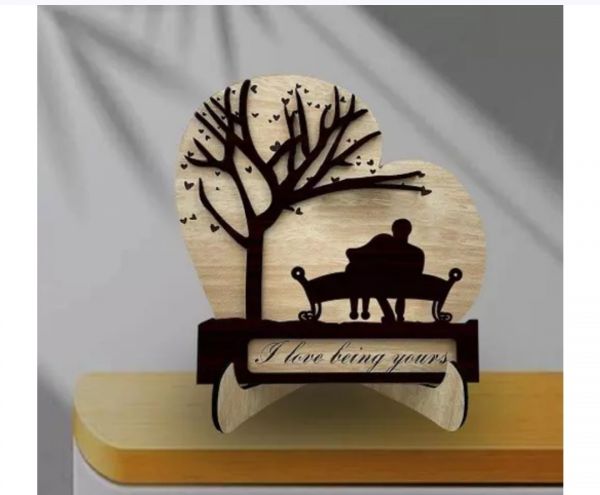 Wooden Showpiece Valentine's Day Gift for Couples Anniversary Gift for Couples
