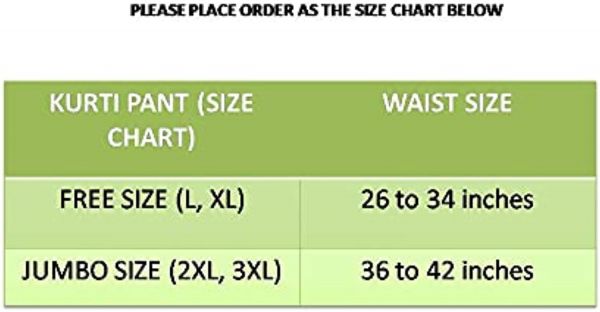 Comfort Wear Women's Regular fit Solid Kurti Pants with One Front Pocket  (Pack of 1)white