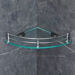 GG Transparent Glass Shelf/Wall Shelf-9*9