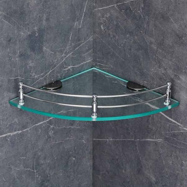 GG Transparent Glass Shelf/Wall Shelf-9*9