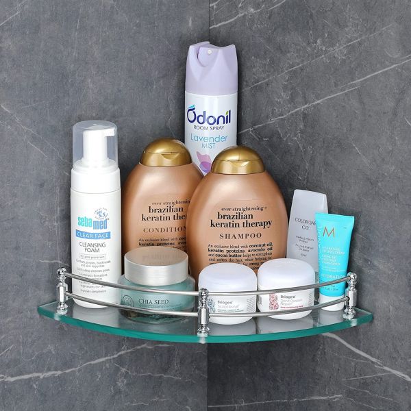 GG Transparent Glass Shelf/Wall Shelf-9*9