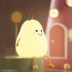 WESTORM Night Light Pear Cute LED Nursery Nightlight Lamp, Tap Control Squishy Silicone, USB Rechargeable Bedside Lamp for Bedroom, Warm White & 7 Colors, Christmas Gift for Kids Girls Boys (Pear) Material: Silicone Assembly: No Assembly Required Bulb Included: No Shade Colour: Multicolour Switch Type: No Switch Waterproof: No Product Breadth: 10 cm Product Height: 10 cm Product Length: 18 cm Net Quantity (N): 1 