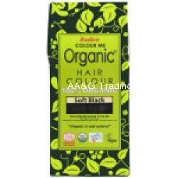 Radico COLOUR ME 100 Organic USDA Certified Hair Colour (Soft Black)