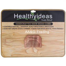 Healthy Ideas Sewa Hand Crafted Herbal Neem Wood Comb