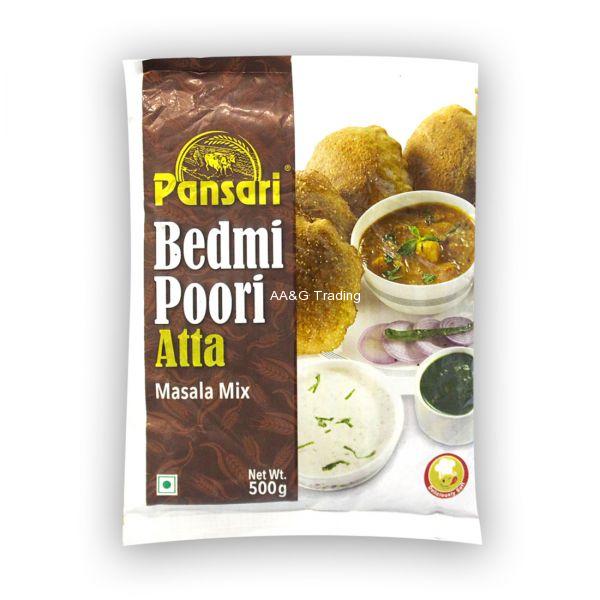 Pansari Bedmi Poori Atta Masala Mix  Flour Pouch (500g)