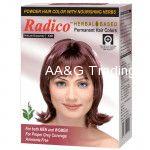 Radico HERBAL Certified Permanent Hair Color Powder With Nourishing Herbs (Natural Burgundy)