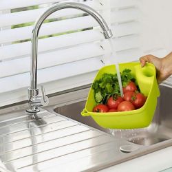 Wash and Store Basket I Kitchen Basket for Multipurpose Cleaning Storing and Refining with Handle Colander